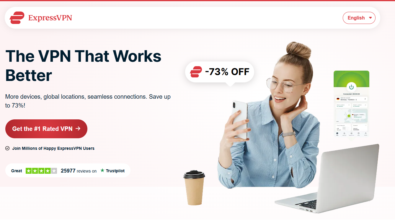 Página Inicial ExpressVPN