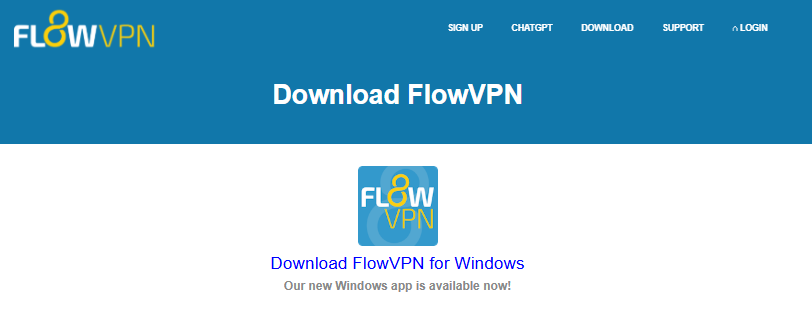 Tela de Cadastro FlowVPN