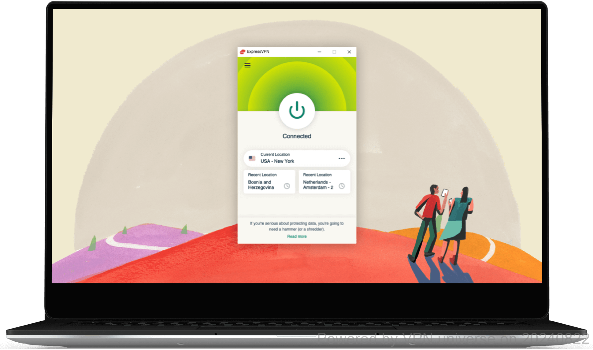 Resultados de Teste de Velocidade ExpressVPN